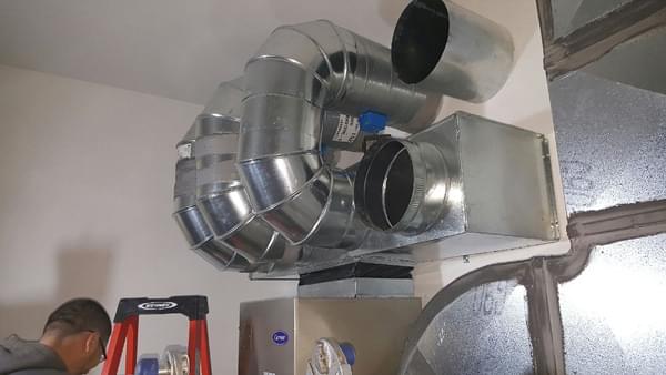 Carrier air handler and ductwork